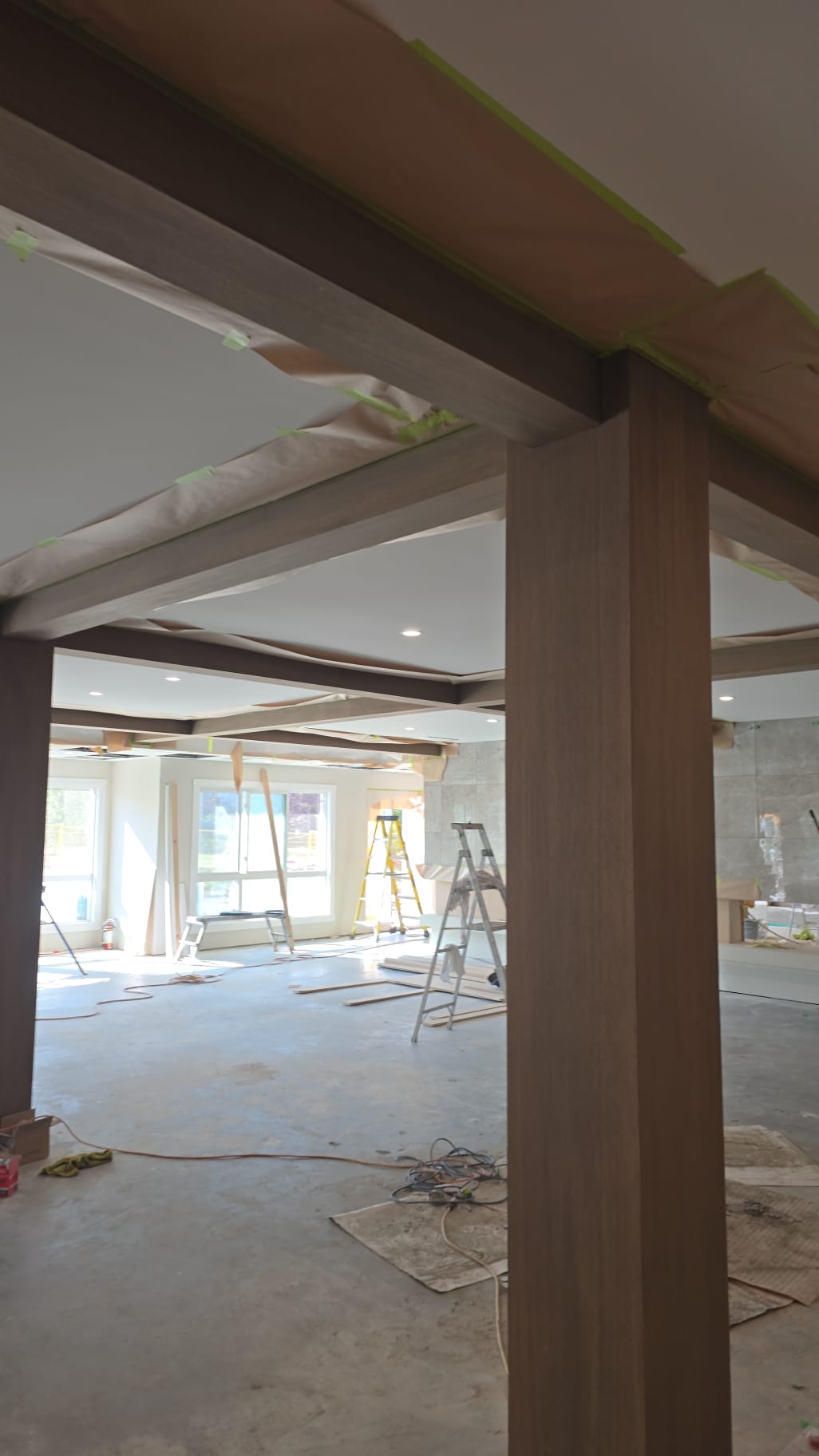 Masking beams process Edmonton